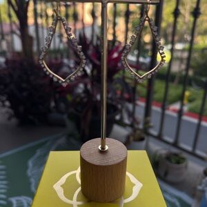 Kendra Scott Vintage Gold and clear crystal Earrings